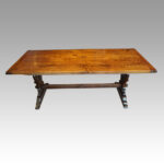 Edwardian oak refectory dining table