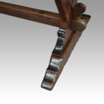 Edwardian oak refectory dining table - Image 4