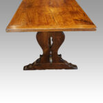 Edwardian oak refectory dining table - Image 7