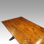 Edwardian oak refectory dining table - Image 8