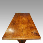 Edwardian oak refectory dining table - Image 3