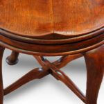 Edwardian oak revolving desk chair - Image 7