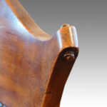 Edwardian oak revolving desk chair - Image 5