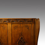 Edwardian oak settle - Image 2