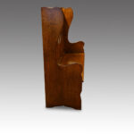 Edwardian oak settle - Image 4