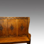 Edwardian oak settle - Image 7