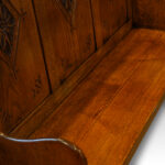 Edwardian oak settle - Image 8
