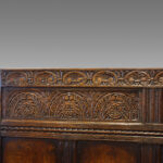 Edwardian oak settle - Image 5