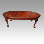 Edwardian oval extending dining table