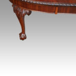 Edwardian oval extending dining table - Image 4