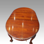 Edwardian oval extending dining table - Image 3