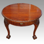 Edwardian oval extending dining table - Image 6