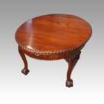 Edwardian oval extending dining table - Image 7