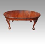 Edwardian oval extending dining table - Image 11