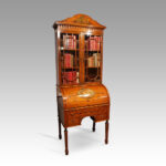Edwardian painted satinwood bookcase