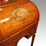 Edwardian painted satinwood bookcase - Image 11