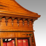 Edwardian painted satinwood bookcase - Image 7