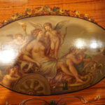 Edwardian painted satinwood bookcase - Image 3