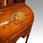 Edwardian painted satinwood bookcase - Image 2