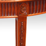 Pair of Edwardian mahogany demi lune console tables - Image 5