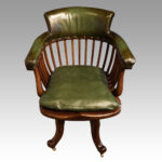Edwardian revolving desk chair - Image 3