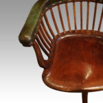 Edwardian revolving desk chair - Image 5