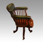 Edwardian revolving desk chair - Image 4