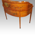 Edwardian satinwood painted Carlton House desk - Image 4