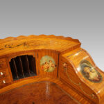 Edwardian satinwood painted Carlton House desk - Image 6