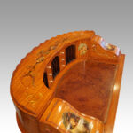 Edwardian satinwood painted Carlton House desk - Image 8