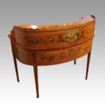 Edwardian satinwood painted Carlton House desk - Image 3