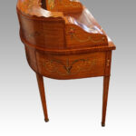 Edwardian satinwood painted Carlton House desk - Image 11