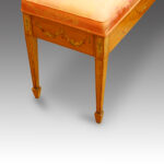 Edwardian satinwood duet stool - Image 7