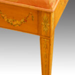 Edwardian satinwood duet stool - Image 6
