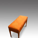 Edwardian satinwood duet stool - Image 4