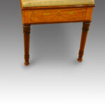 Edwardian satinwood inlaid duet stool - Image 6