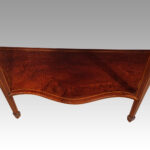 Edwardian inlaid serpentine display cabinet - Image 8