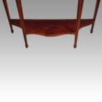 Edwardian inlaid serpentine display cabinet - Image 9