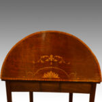 Edwardian small demi-lune card-table Now Sold - Image 6