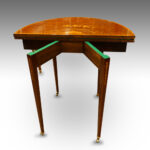 Edwardian small demi-lune card-table Now Sold - Image 5