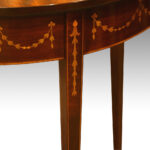 Edwardian small demi-lune card-table Now Sold - Image 3