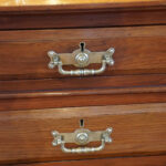 Edwardian walnut Maple & co pedestal desk - Image 4