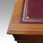 Edwardian walnut Maple & co pedestal desk - Image 2
