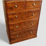 Edwardian walnut chest of drawers - Image 2