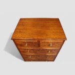 Edwardian walnut chest of drawers - Image 5