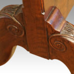 Edwardian walnut cheval mirror - Image 7