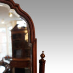 Edwardian walnut cheval mirror - Image 3
