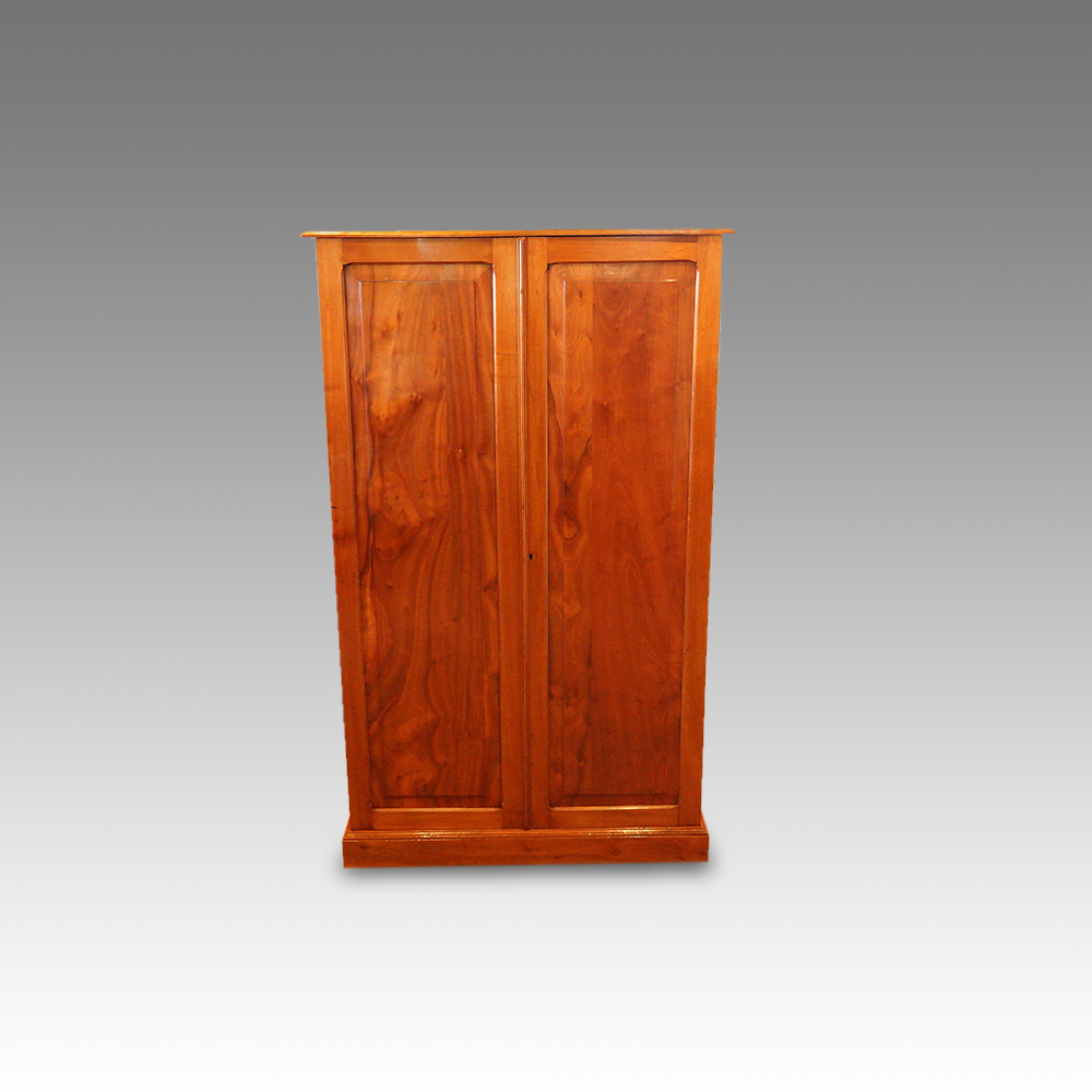 Edwardian-walnut-cupboard-1.jpg Edwardian walnut cupboard - Image 1