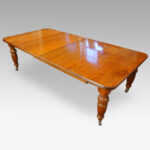 Edwardian walnut extending dining table