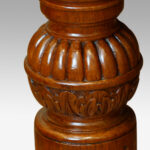 Edwardian walnut extending dining table - Image 22